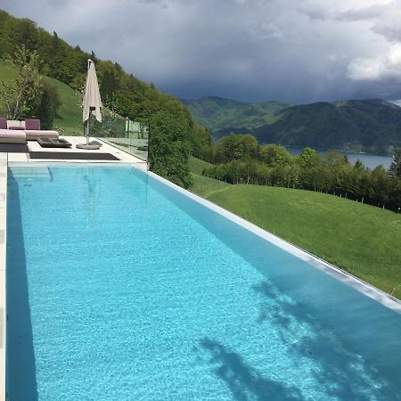 Attersee Luxury Design Villa With Dream Views, Large Pool And Sauna ヌスドルフ・アム・アターゼー エクステリア 写真