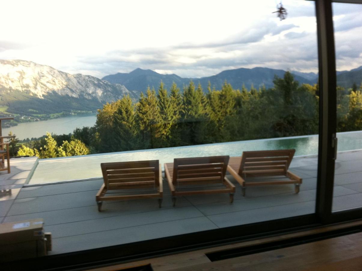 Attersee Luxury Design Villa With Dream Views, Large Pool And Sauna ヌスドルフ・アム・アターゼー エクステリア 写真