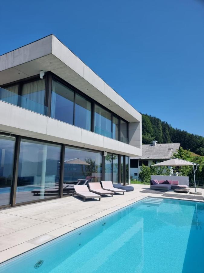 Attersee Luxury Design Villa With Dream Views, Large Pool And Sauna ヌスドルフ・アム・アターゼー エクステリア 写真